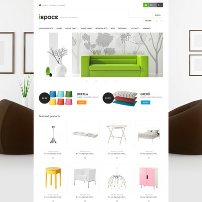 Ispace PrestaShop Theme (PrestaShop theme for furniture stores) Item Picture