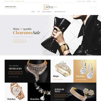 Jewelrix (Magento theme for selling jewelry and watches) Item Picture