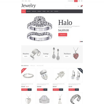 Jewelry PrestaShop Theme (PrestaShop theme for jewelry stores) Item Picture