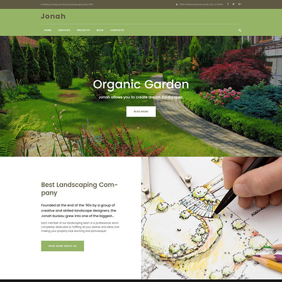 Jonah (WordPress theme for landscapers and gardeners) Item Picture