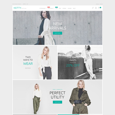 Ketty Clothing PrestaShop Theme (PrestaShop theme for womens clothing) Item Picture