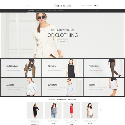 KettyStore PrestaShop Theme (PrestaShop theme for womens clothing) Item Picture