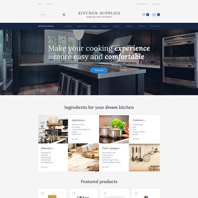 Kitchen Supplies (OpenCart theme for kitchen supplies) Item Picture
