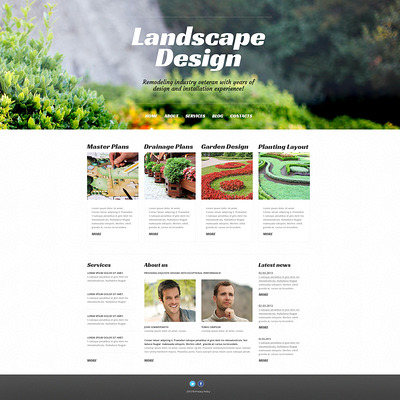 Landscape Design Alive WordPress Theme (WordPress theme for landscapers and gardeners) Item Picture