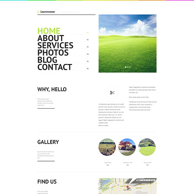Landscape Design Responsive WordPress Theme (WordPress theme for landscapers and gardeners) Item Picture