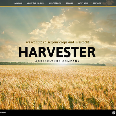 Large Picture Agriculture Joomla Template (Joomla theme for agriculture and farms) Item Picture