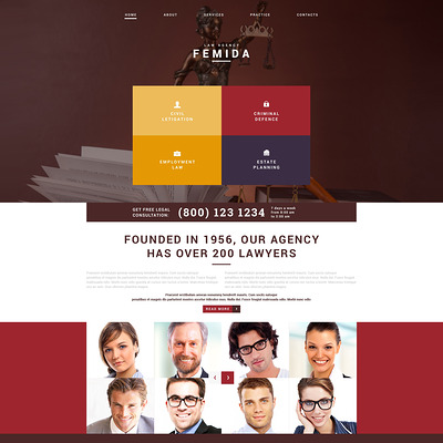 Law Adviser Joomla Template (Joomla template for lawyers and law firms) Item Picture