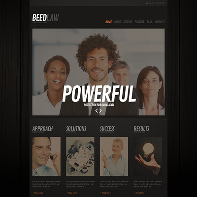 Law Firm Responsive Joomla Template (Joomla template for lawyers and law firms) Item Picture