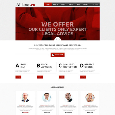 Law Firm Responsive Joomla Template (Joomla template for lawyers and law firms) Item Picture
