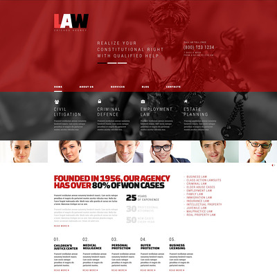 Law WordPress Theme (WordPress theme for lawyers and law firms) Item Picture