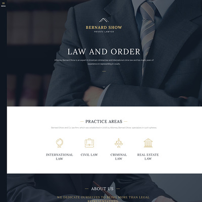 Lawyer Joomla Template (Joomla template for lawyers and law firms) Item Picture