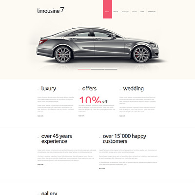 Limousine Service Joomla Template (Joomla template for car, vehicle, and automotive websites) Item Picture