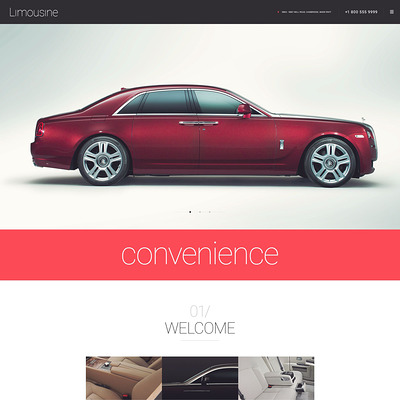 Limousine WordPress Theme (WordPress theme for car, vehicle, and automotive websites) Item Picture