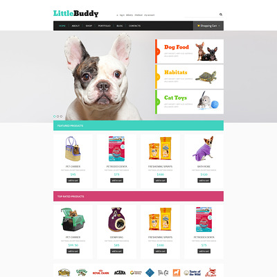 Little Buddy WooCommerce Theme (WooCommerce theme for animals and pets) Item Picture