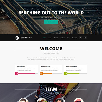 Logistics Agency Drupal Template (Drupal theme for transportation websites) Item Picture