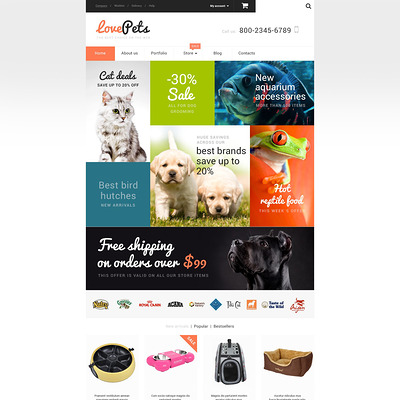 Love Pets WooCommerce Theme (WooCommerce theme for animals and pets) Item Picture