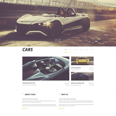Luxurious Automobiles Joomla Template (Joomla template for car, vehicle, and automotive websites) Item Picture