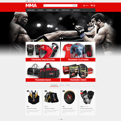 MMA Outfit Store PrestaShop Theme (PrestaShop theme for sports stores) Item Picture