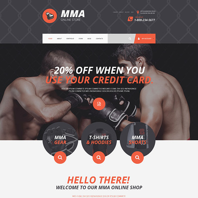 MMA Shopify Theme (Shopify theme for sports stores) Item Picture