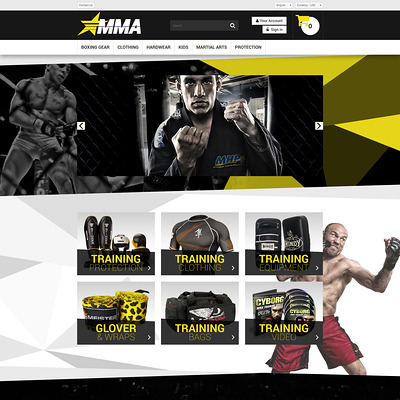 MMA Store PrestaShop Theme (PrestaShop theme for sports stores) Item Picture