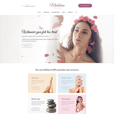 Madeleine (WordPress theme for hair and beauty salons and spas) Item Picture