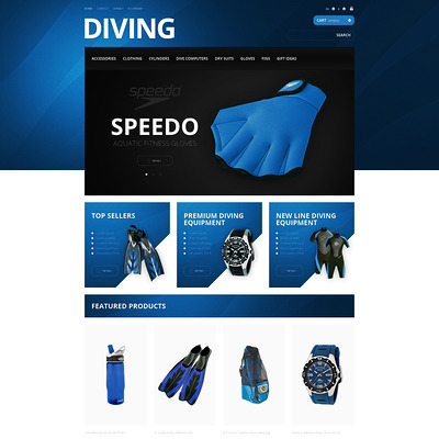 Majestic Diving PrestaShop Theme (PrestaShop theme for scuba diving stores) Item Picture