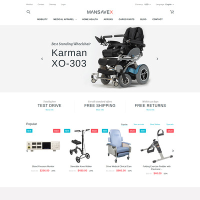 Mansavex (PrestaShop theme for health and medical stores) Item Picture