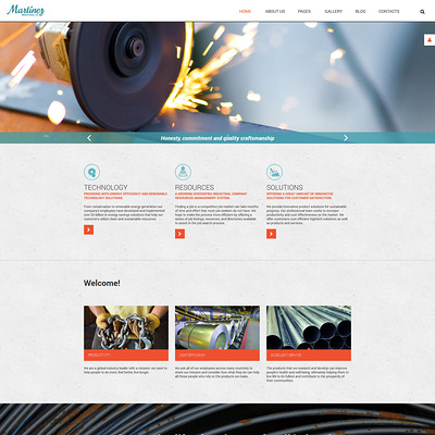 Martinez Joomla Template (Joomla template for industrial companies) Item Picture