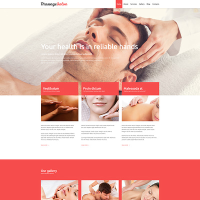 Massage Salon Joomla Template (Joomla template for spas and beauty salons) Item Picture