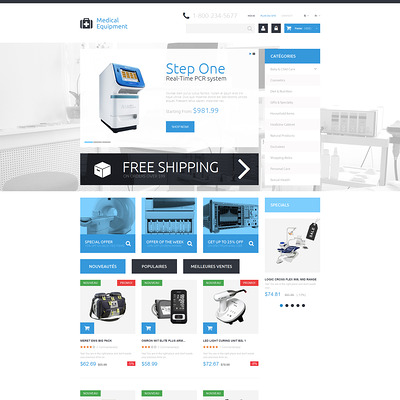Medical Appliances PrestaShop Theme (PrestaShop theme for health and medical stores) Item Picture