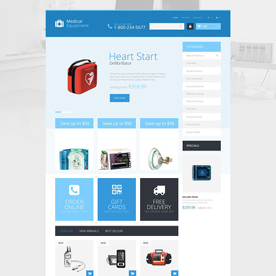 Medical Care PrestaShop Theme (PrestaShop theme for health and medical stores) Item Picture