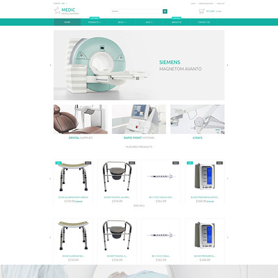 Medical Equipment Responsive Shopify Theme (Shopify theme for medical and health stores) Item Picture