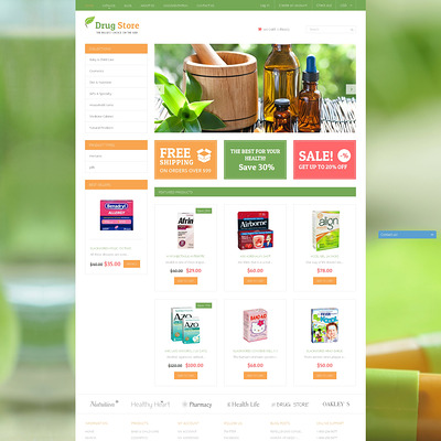 Medical Treatment Substances Shopify Theme (Shopify theme for medical and health stores) Item Picture