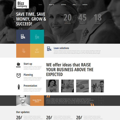 Merchant Services Responsive Joomla Template (Joomla template for financial websites) Item Picture
