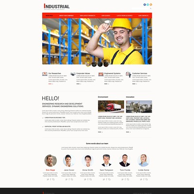Mining Company Responsive Joomla Template (Joomla template for industrial companies) Item Picture