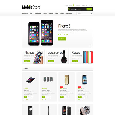 Mobile Phones OpenCart Template (OpenCart theme for electronics) Item Picture