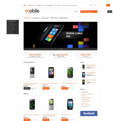 Mobile Store OpenCart Template (OpenCart theme for electronics) Item Picture