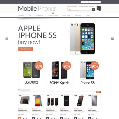 Mobile Store Responsive Magento Theme (Magento theme for electronics stores) Item Picture