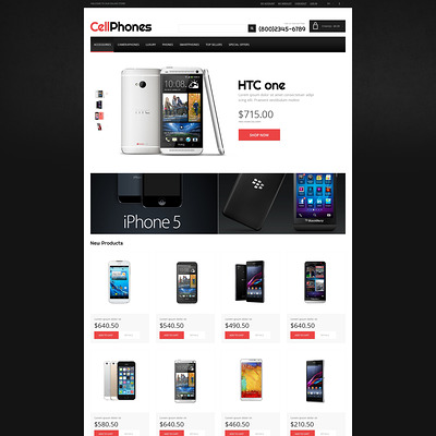 Mobile Store Responsive Magento Theme (Magento theme for electronics stores) Item Picture