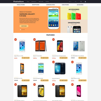 MobileStore OpenCart Template (OpenCart theme for electronics) Item Picture