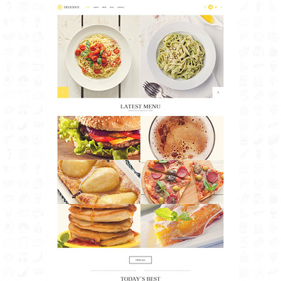 Modern Cafe Restaurant WordPress Theme (WordPress theme for restaurants) Item Picture