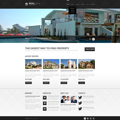 Modern Real Estate Agency Joomla Template (Joomla theme for real estate) Item Picture