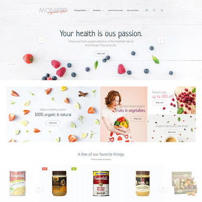 Monifee Magento Theme (Magento theme for selling food and spices) Item Picture