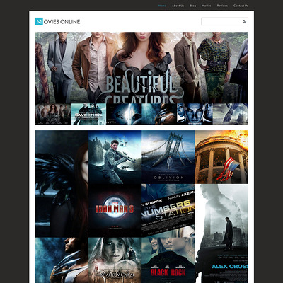 Movie Responsive WordPress Theme (WordPress theme for movie websites) Item Picture
