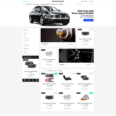Musclecar (OpenCart theme for automotive, car, and vehicle stores) Item Picture