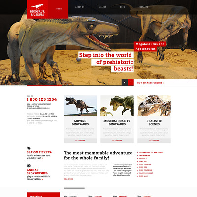 Museum Responsive WordPress Theme (museum WordPress theme) Item Picture
