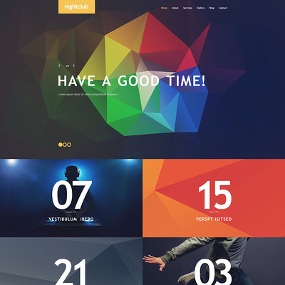 Night Club WordPress Theme (WordPress theme for night clubs) Item Picture