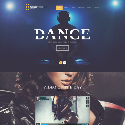 NightLife WordPress Theme (WordPress theme for night clubs) Item Picture