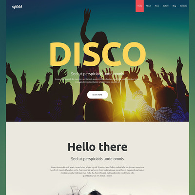 Nightclub Joomla Template (Joomla template for night clubs) Item Picture
