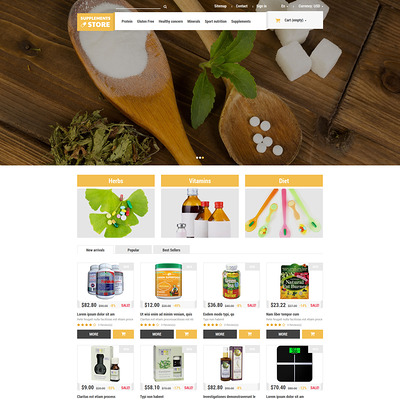 NutritionSupplements PrestaShop Theme (PrestaShop theme for health and medical stores) Item Picture